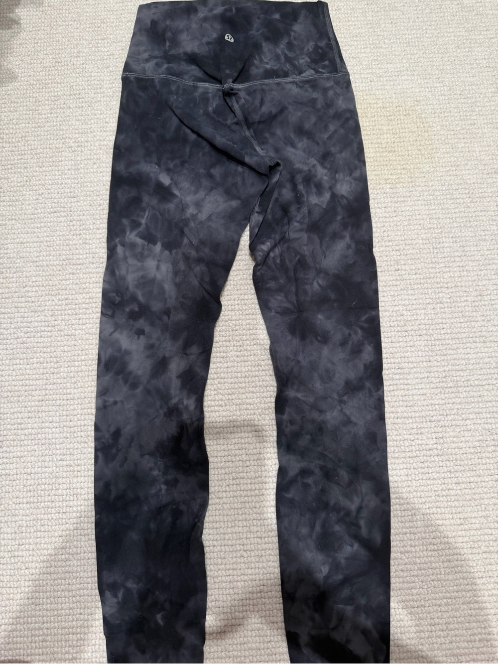 lululemon athletica Black Tie-Dye High-Rise Leggings